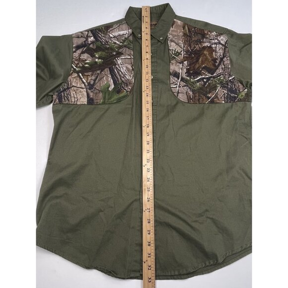 MAGELLAN Mens LARGE Olive Realtree Camo L/S Button-Up Hunting Shooting SHIRT EUC - Picture 4 of 7